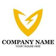 Thunder Shield Company Logo PNG Vector