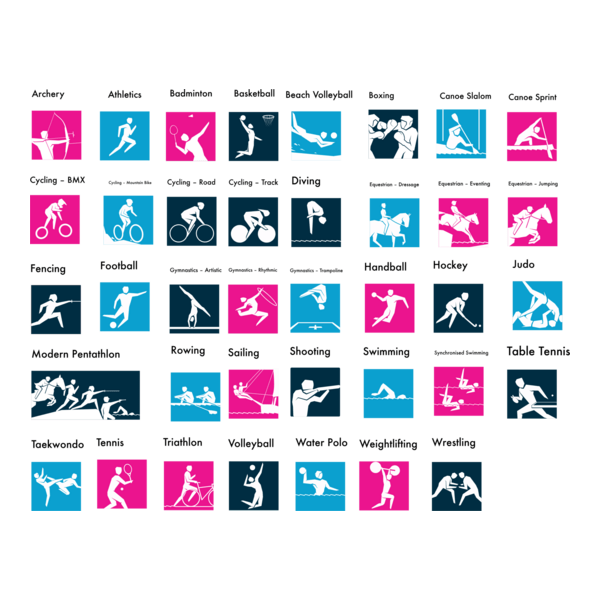 2012 London Summer Olympics Pictograms Logo PNG Vector