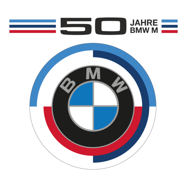 50 Jahre BMW M Logo PNG Vector
