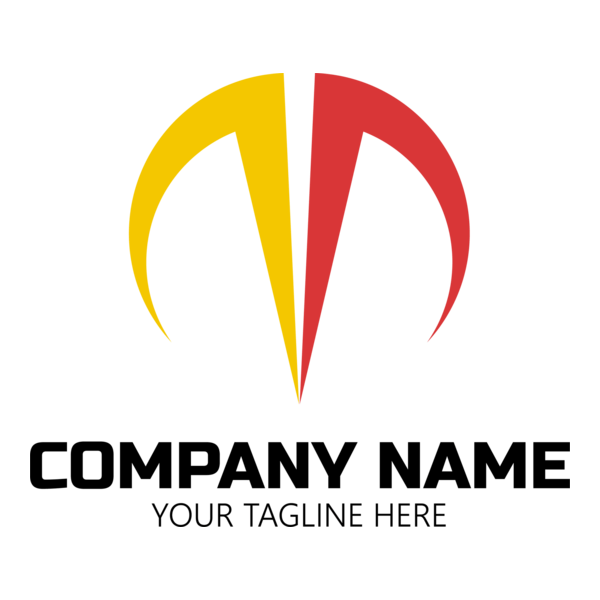 Abstract Company Shape Logo PNG Vector