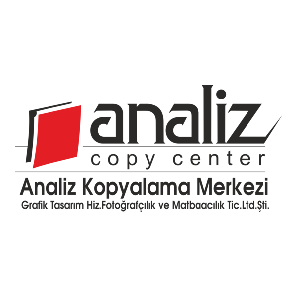 ANALİZ COPY CENTER Logo PNG Vector