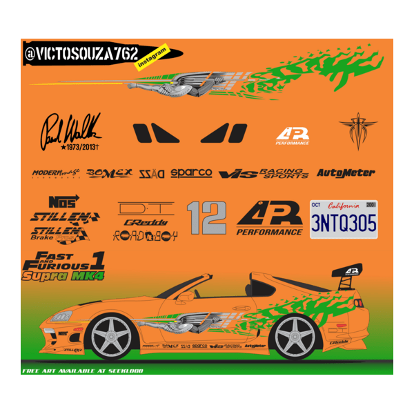 arte supra velozes e furiosos 1 DECAL Logo PNG Vector