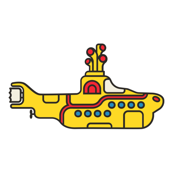 Beatles: Yellow Submarine Album Logo PNG Vector