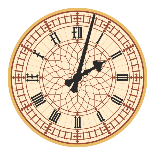 Big Ben Clock Logo PNG Vector