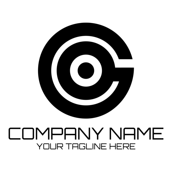 Black Letter G Company Logo PNG Vector