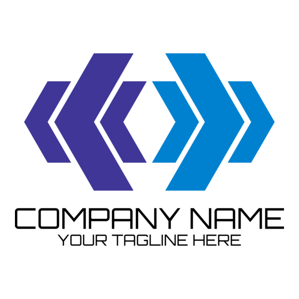 Blue Arrows Company Logo PNG Vector
