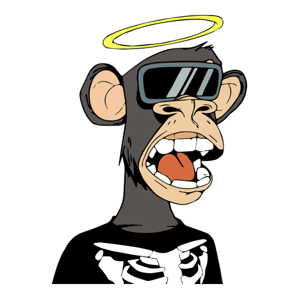Bored Ape NFT Logo PNG Vector