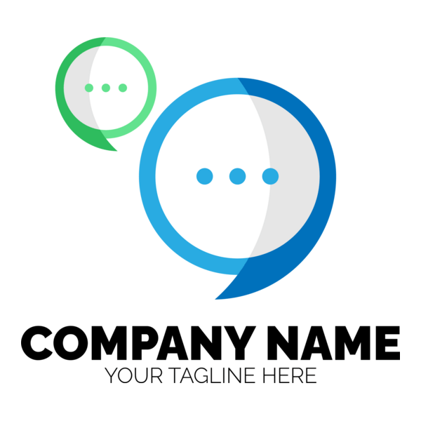 Chat Box Company Logo PNG Vector