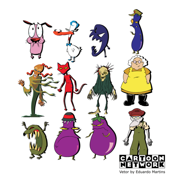 Corage El Perro Cobarde Logo PNG Vector