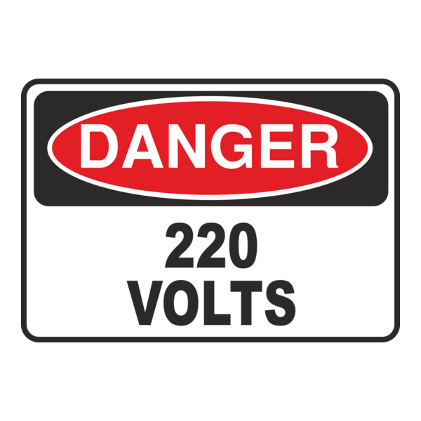 DANGER 220 VOLTS Logo PNG Vector