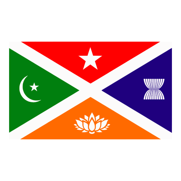 Flag of Asia Logo PNG Vector