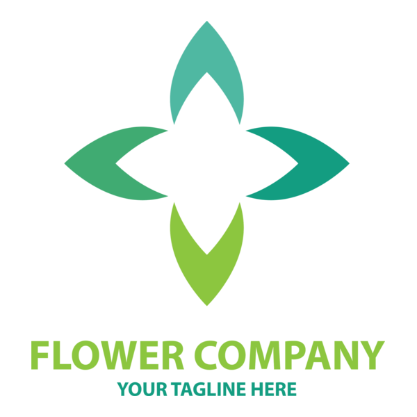 Flower Company Logo PNG Vector