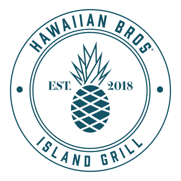 Hawaiian Bros Island Grill Badge Logo PNG Vector