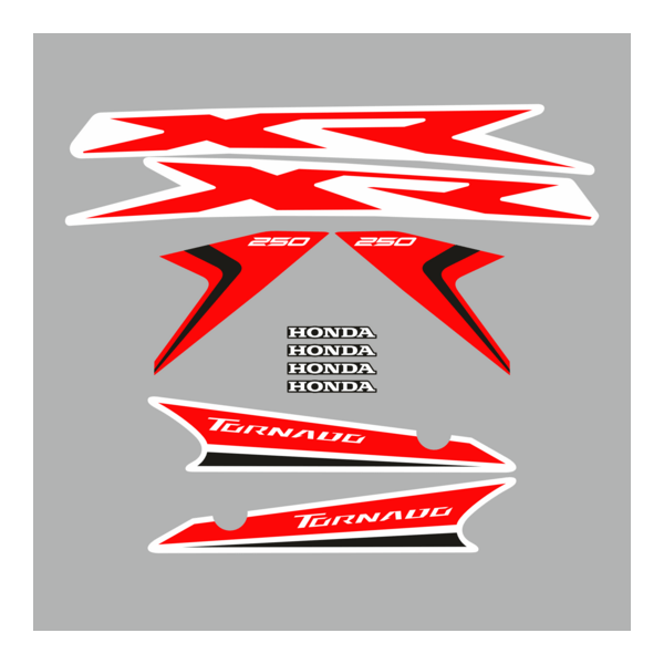 Honda Xr 250 Tornado 2018 Kit Logo PNG Vector
