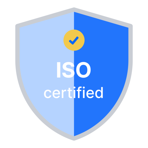 ISO Certified Badge Logo PNG Vector