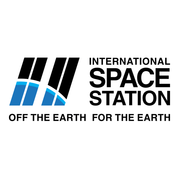 ISS Off the Earth For the Earth Logo PNG Vector