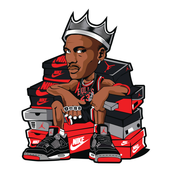 Jordan Basketball King Logo PNG Vector
