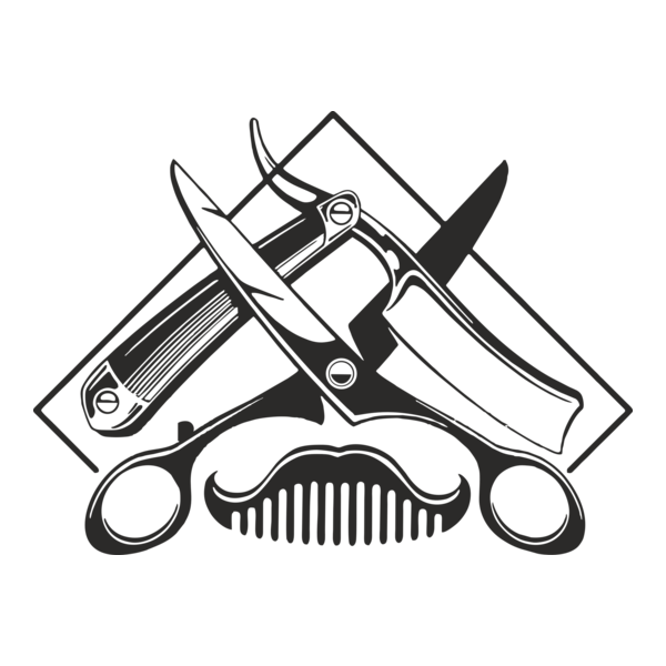 kuaför berber Logo PNG Vector