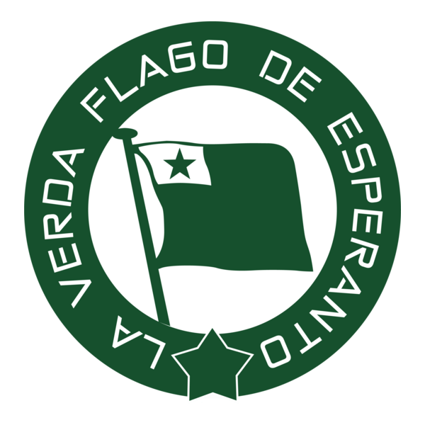 La verda flago de Esperanto Logo PNG Vector