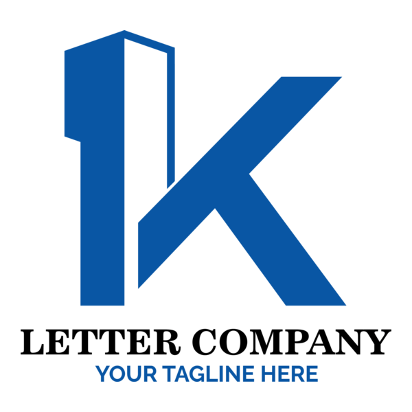 Letter K Building Company Logo PNG Vector