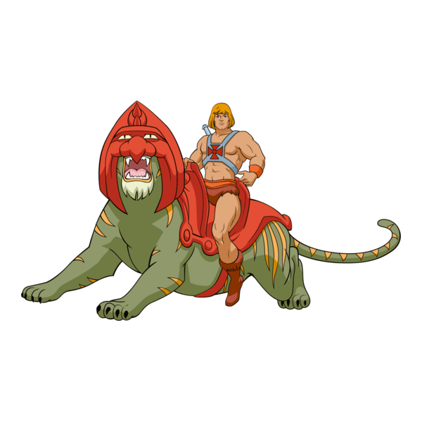 Masters of the Universe: He-man & Battle Cat Logo PNG Vector