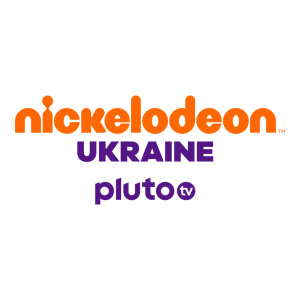 Nickelodeon Ukraine Pluto TV Logo PNG Vector