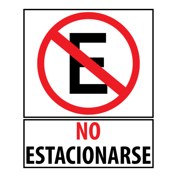 No estacionarse Logo PNG Vector