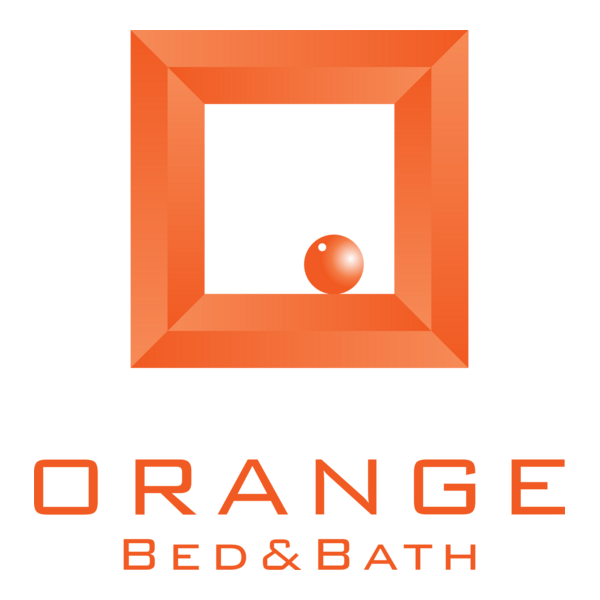 Orange Bed & Bath Logo PNG Vector