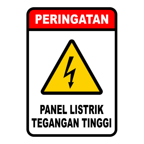 PERINGATAN TEGANGAN TINGGI Logo PNG Vector