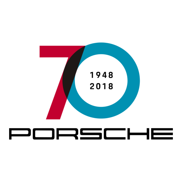 Porsche 70 years Logo PNG Vector