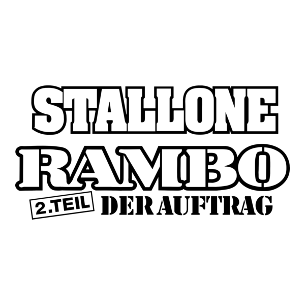 Rambo II – Der Auftrag Logo PNG Vector