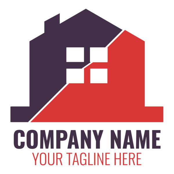Real Estate House Company Logo PNG Vector