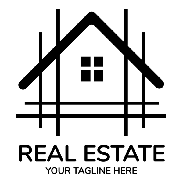 Real Estate House Company Logo PNG Vector