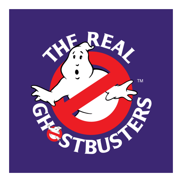 Real Ghostbusters Cartoon Logo PNG Vector