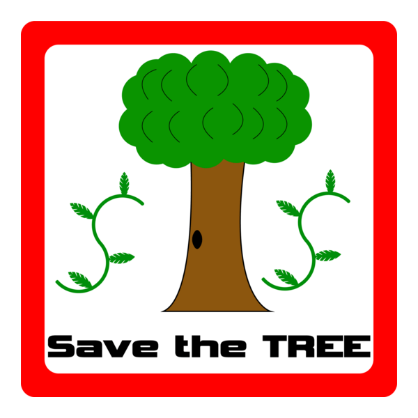 Save the tree Logo PNG Vector