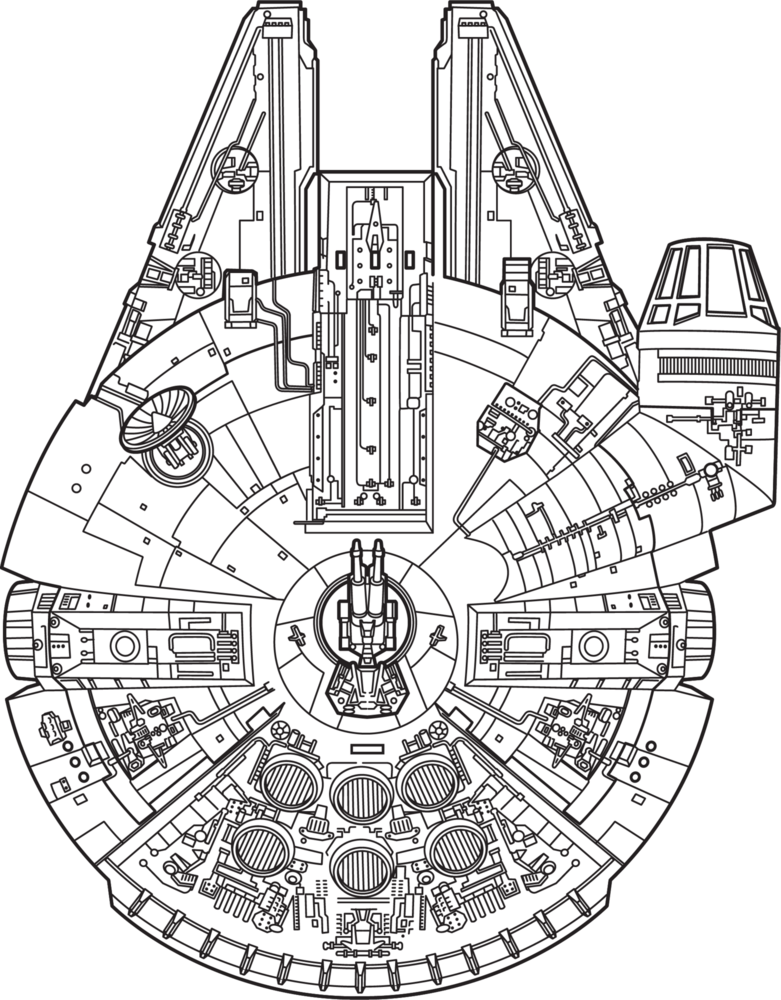 Star Wars: Millennium Falcon Logo PNG Vector