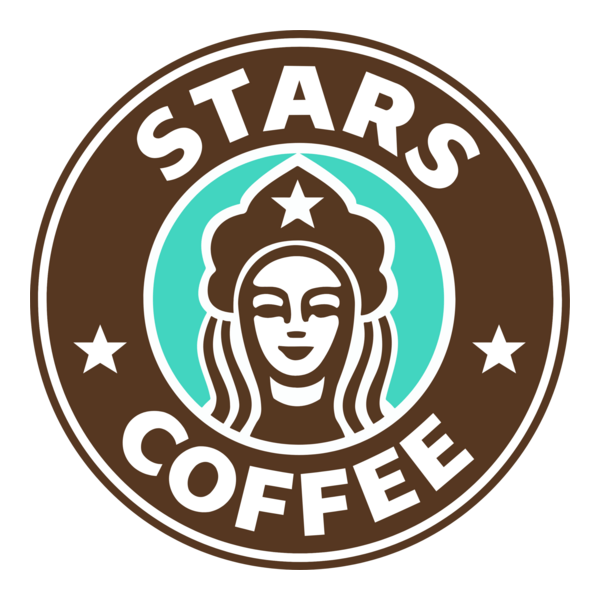 Stars Coffee Logo PNG Vector