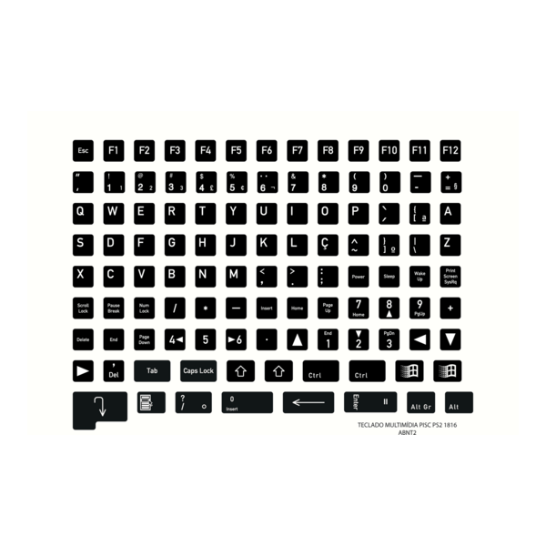teclado pisc 1816 abnt2 Logo PNG Vector