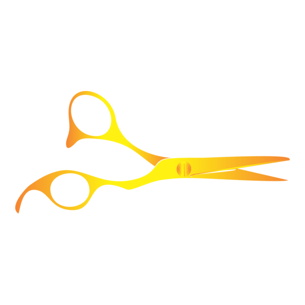 TESOURA DOURADA Logo PNG Vector