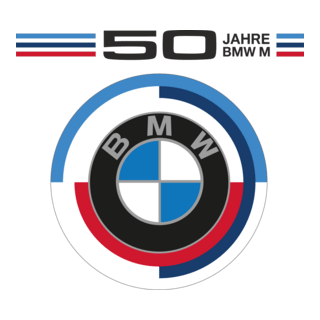 50 Jahre BMW M Logo PNG Vector