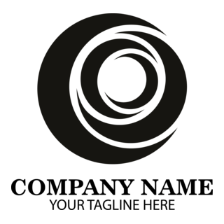 Abstract Black Company Logo PNG Vector