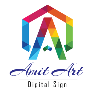 Amit Art Digital Sign Logo PNG Vector