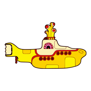 Beatles: Yellow Submarine Album Logo PNG Vector