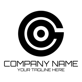 Black Letter G Company Logo PNG Vector