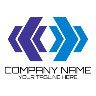 Blue Arrows Company Logo PNG Vector