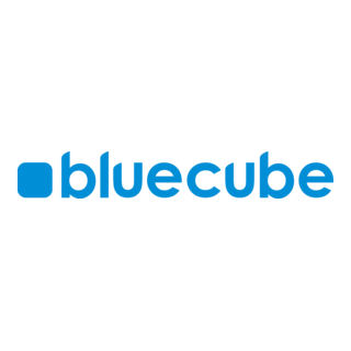 Blue Cube Logo PNG Vector