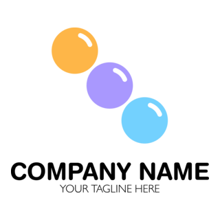 Colorful Ball Company Shape Logo PNG Vector