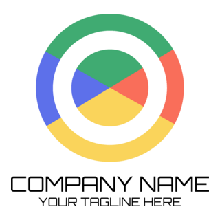 Colorful Letter O Company Logo PNG Vector