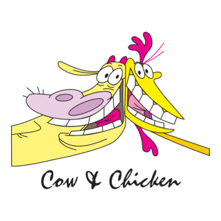 Cow & Chicken Logo PNG Vector