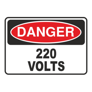 DANGER 220 VOLTS Logo PNG Vector
